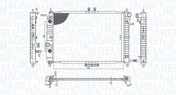 MAGNETI MARELLI 350213197400 Radiator, engine cooling
