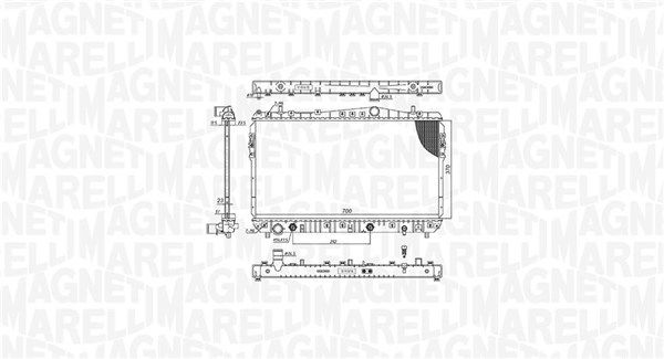 MAGNETI MARELLI 350213197500 Radiator, engine cooling