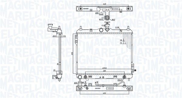 MAGNETI MARELLI 350213197700 Radiator, engine cooling