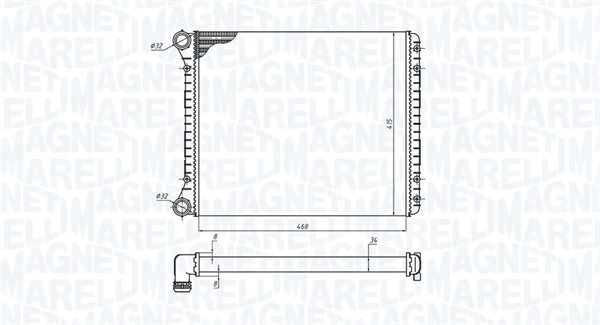 MAGNETI MARELLI 350213198900 Radiator, engine cooling