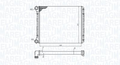 Radiator, engine cooling MAGNETI MARELLI 350213198900
