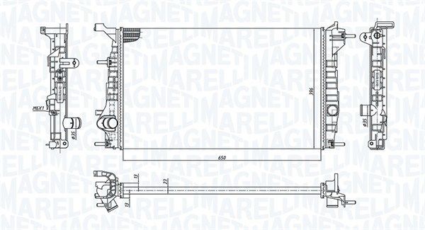 MAGNETI MARELLI 350213199200 Radiator, engine cooling
