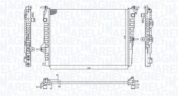 MAGNETI MARELLI 350213199300 Radiator, engine cooling