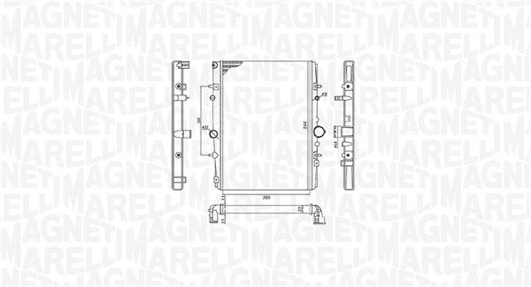 MAGNETI MARELLI 350213199400 Radiator, engine cooling