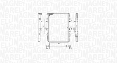 Radiator, engine cooling MAGNETI MARELLI 350213199400