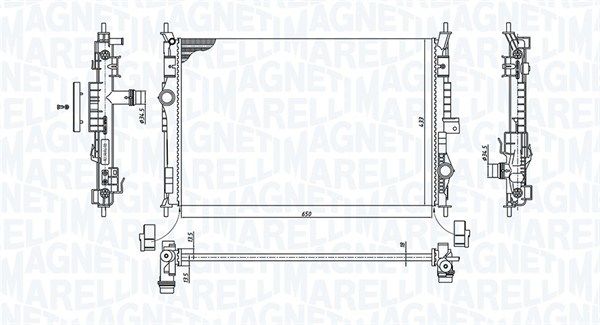 MAGNETI MARELLI 350213199600 Radiator, engine cooling