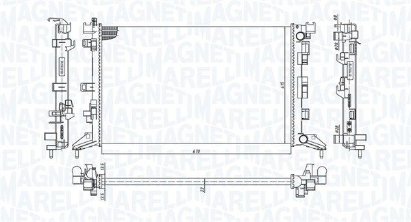 MAGNETI MARELLI 350213200300 Radiator, engine cooling