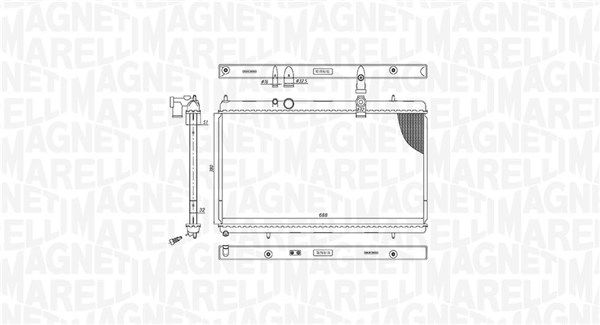 MAGNETI MARELLI 350213200900 Radiator, engine cooling