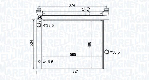 MAGNETI MARELLI 350213202600 Radiator, engine cooling