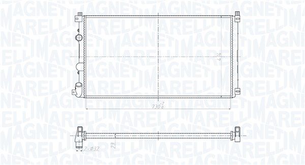 MAGNETI MARELLI 350213209500 Radiator, engine cooling