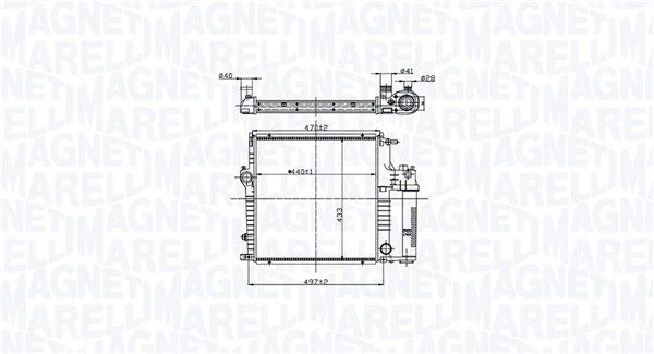 MAGNETI MARELLI 350213211600 Radiator, engine cooling