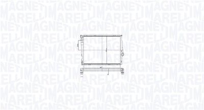Radiator, engine cooling MAGNETI MARELLI 350213211700
