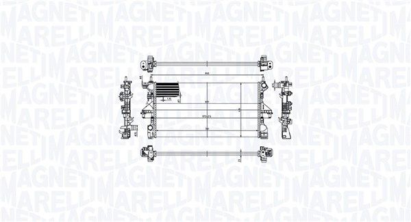 MAGNETI MARELLI 350213211900 Radiator, engine cooling