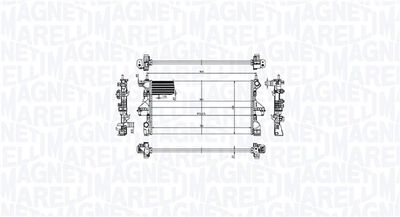 Radiator, engine cooling MAGNETI MARELLI 350213211900