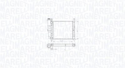 Radiator, engine cooling MAGNETI MARELLI 350213212200