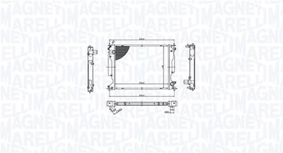 Radiator, engine cooling MAGNETI MARELLI 350213212400