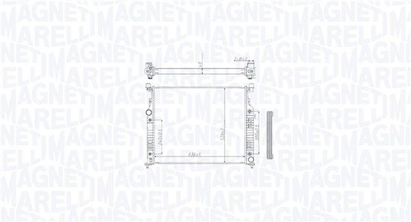 MAGNETI MARELLI 350213212500 Radiator, engine cooling