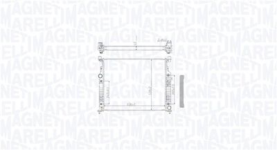 Radiator, engine cooling MAGNETI MARELLI 350213212500