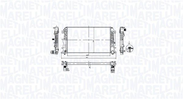 MAGNETI MARELLI 350213212600 Radiator, engine cooling