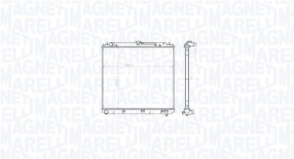 MAGNETI MARELLI 350213212800 Radiator, engine cooling
