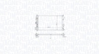Radiator, engine cooling MAGNETI MARELLI 350213213000