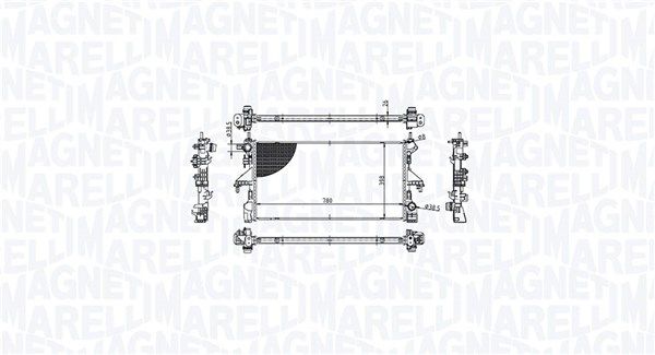 MAGNETI MARELLI 350213213100 Radiator, engine cooling