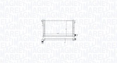 Radiator, engine cooling MAGNETI MARELLI 350213213200