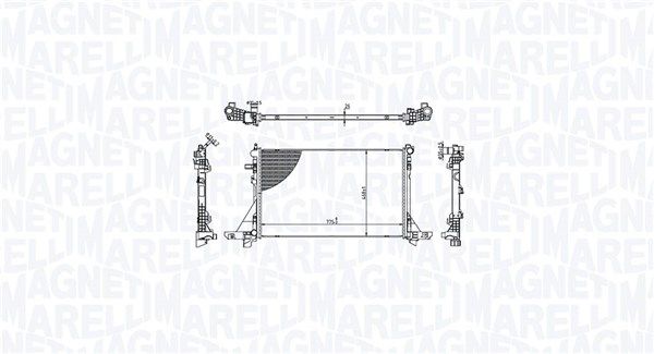 MAGNETI MARELLI 350213213300 Radiator, engine cooling