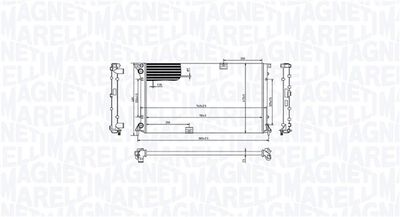 Radiator, engine cooling MAGNETI MARELLI 350213213400
