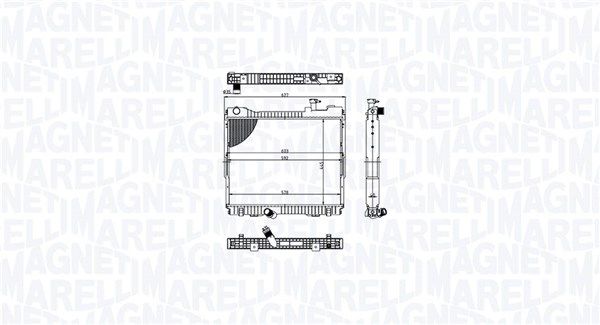 MAGNETI MARELLI 350213213500 Radiator, engine cooling