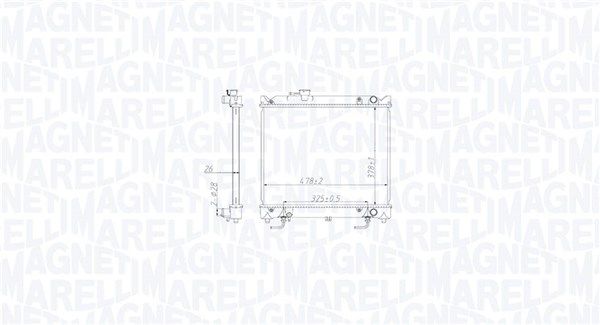 MAGNETI MARELLI 350213213800 Radiator, engine cooling