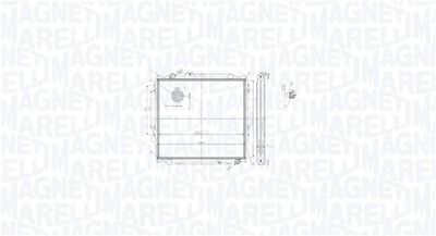 Radiator, engine cooling MAGNETI MARELLI 350213213900
