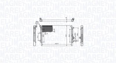Radiator, engine cooling MAGNETI MARELLI 350213214000