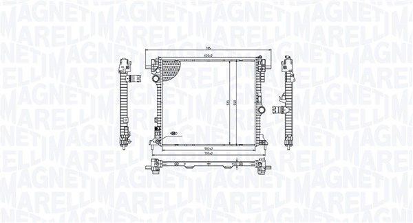 MAGNETI MARELLI 350213214100 Radiator, engine cooling
