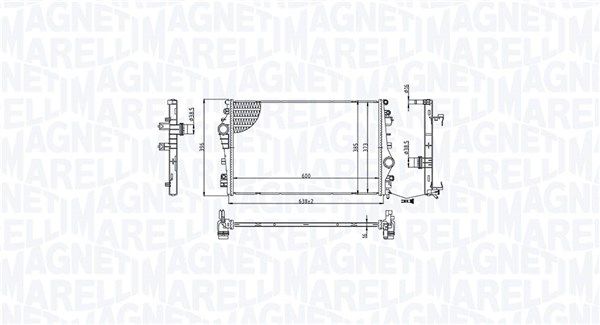 MAGNETI MARELLI 350213214200 Radiator, engine cooling