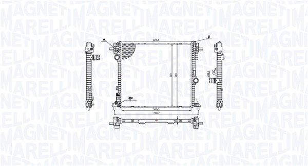 MAGNETI MARELLI 350213214400 Radiator, engine cooling
