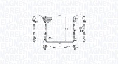 Radiator, engine cooling MAGNETI MARELLI 350213214400