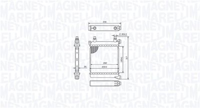Radiator, engine cooling MAGNETI MARELLI 350213214500