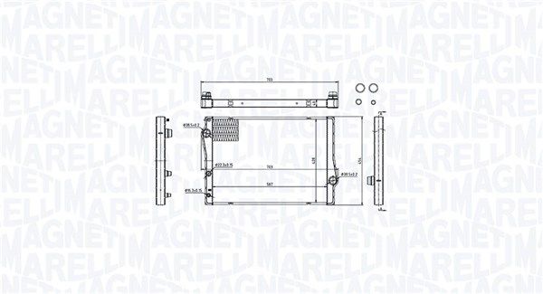 MAGNETI MARELLI 350213214700 Radiator, engine cooling