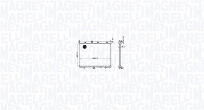 Radiator, engine cooling MAGNETI MARELLI 350213214800