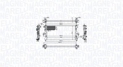 Radiator, engine cooling MAGNETI MARELLI 350213214900