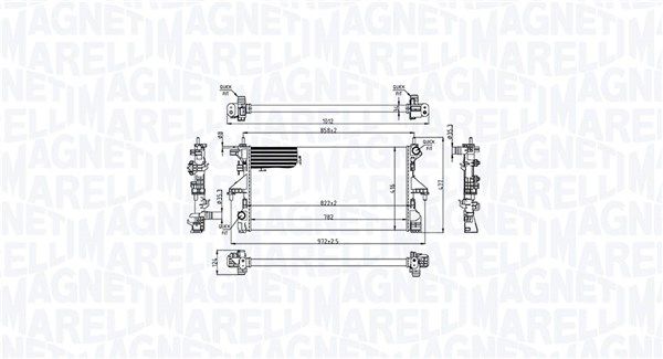 MAGNETI MARELLI 350213215200 Radiator, engine cooling