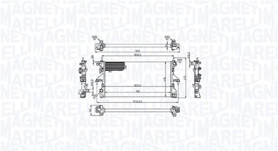 Radiator, engine cooling MAGNETI MARELLI 350213215200