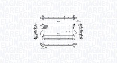 Radiator, engine cooling MAGNETI MARELLI 350213215400