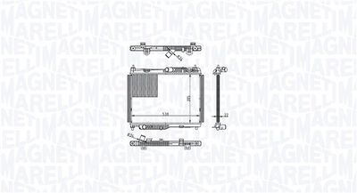 Radiator, engine cooling MAGNETI MARELLI 350213215600