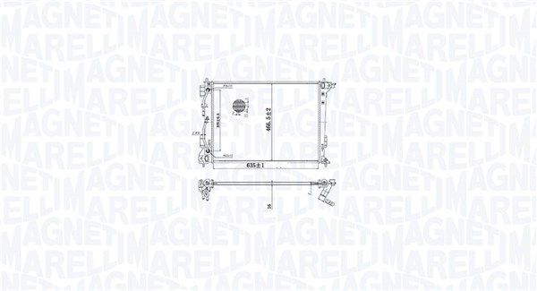 MAGNETI MARELLI 350213216100 Radiator, engine cooling