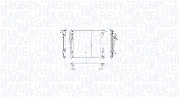 MAGNETI MARELLI 350213216300 Radiator, engine cooling