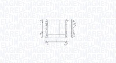 Radiator, engine cooling MAGNETI MARELLI 350213216300