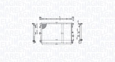 Radiator, engine cooling MAGNETI MARELLI 350213216400