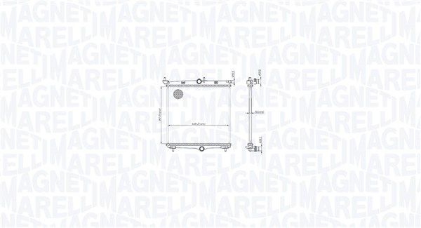 MAGNETI MARELLI 350213216500 Radiator, engine cooling